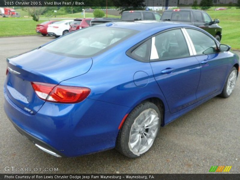 Vivid Blue Pearl / Black 2015 Chrysler 200 S