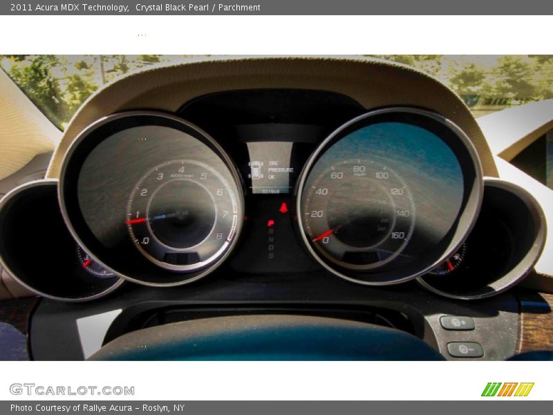 Crystal Black Pearl / Parchment 2011 Acura MDX Technology