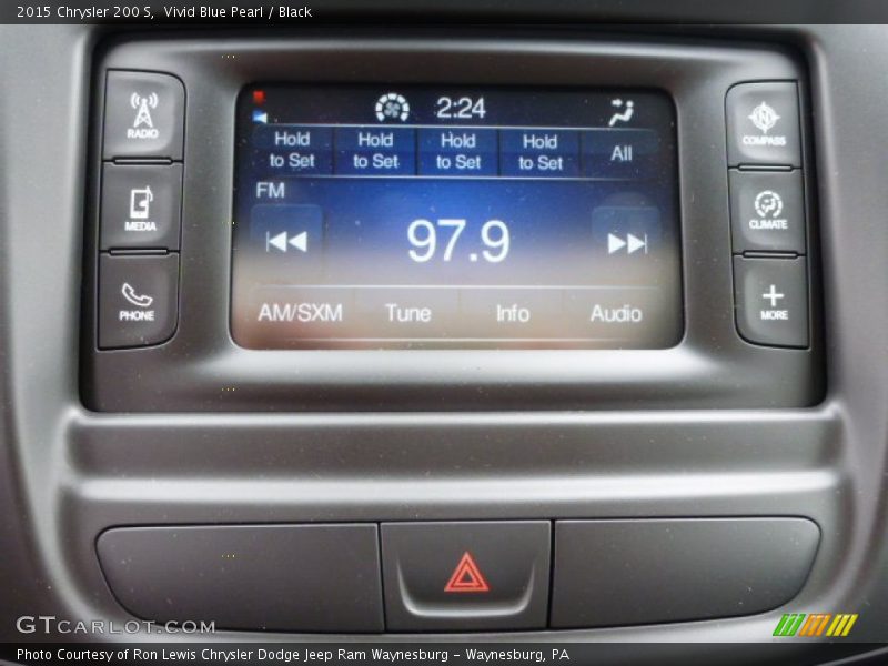 Vivid Blue Pearl / Black 2015 Chrysler 200 S