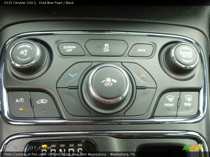 Vivid Blue Pearl / Black 2015 Chrysler 200 S