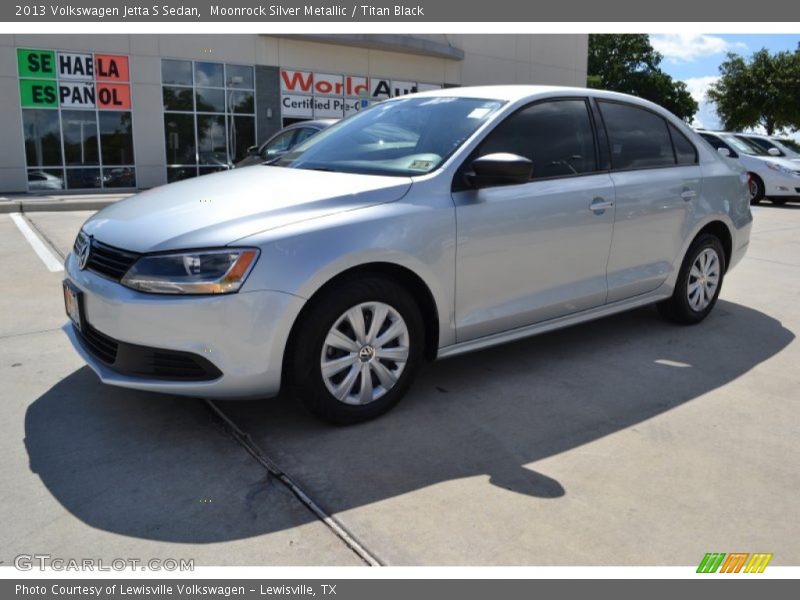 Moonrock Silver Metallic / Titan Black 2013 Volkswagen Jetta S Sedan