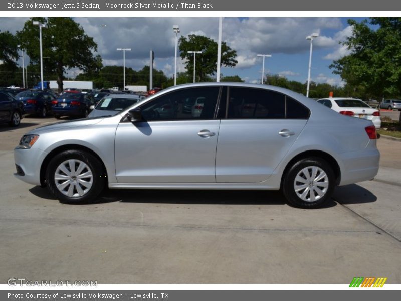 Moonrock Silver Metallic / Titan Black 2013 Volkswagen Jetta S Sedan
