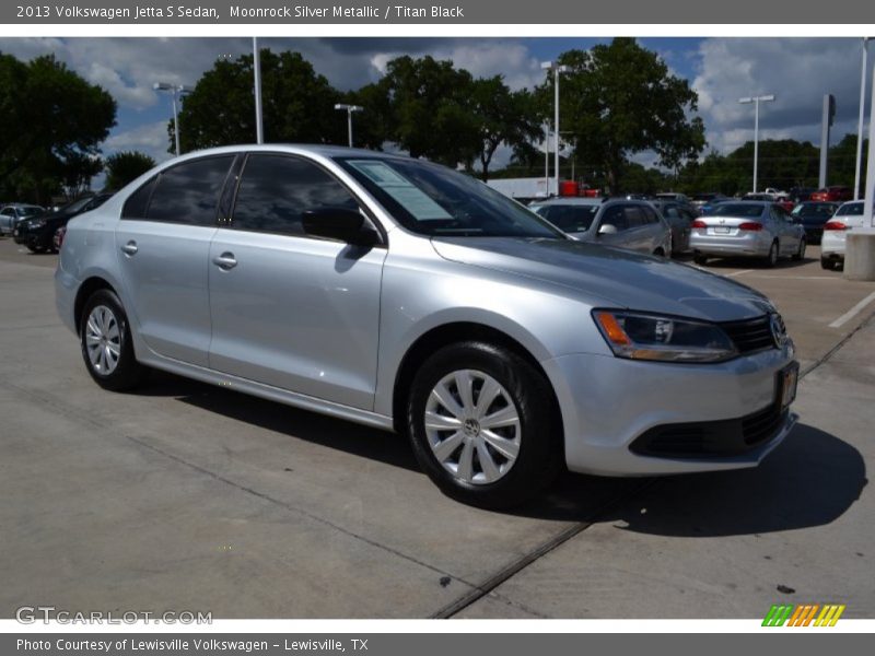 Moonrock Silver Metallic / Titan Black 2013 Volkswagen Jetta S Sedan