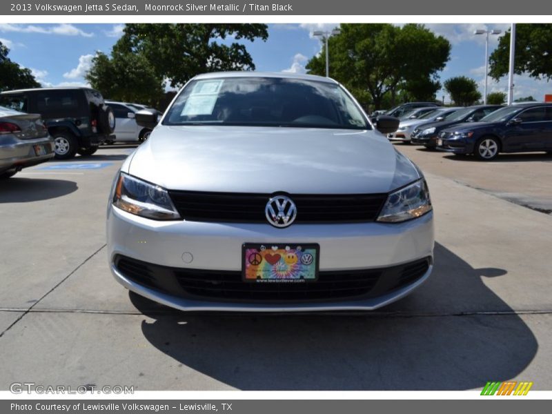 Moonrock Silver Metallic / Titan Black 2013 Volkswagen Jetta S Sedan