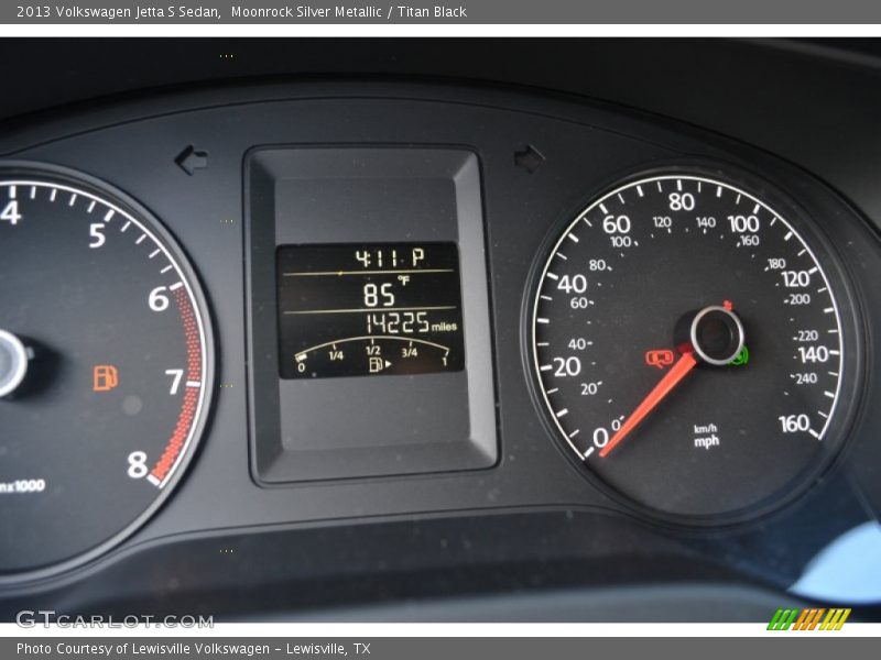 Moonrock Silver Metallic / Titan Black 2013 Volkswagen Jetta S Sedan