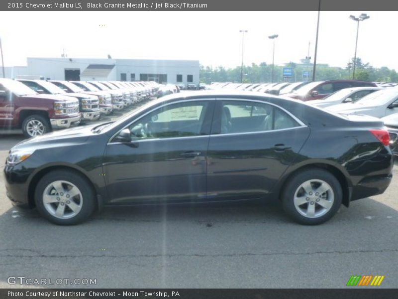 Black Granite Metallic / Jet Black/Titanium 2015 Chevrolet Malibu LS