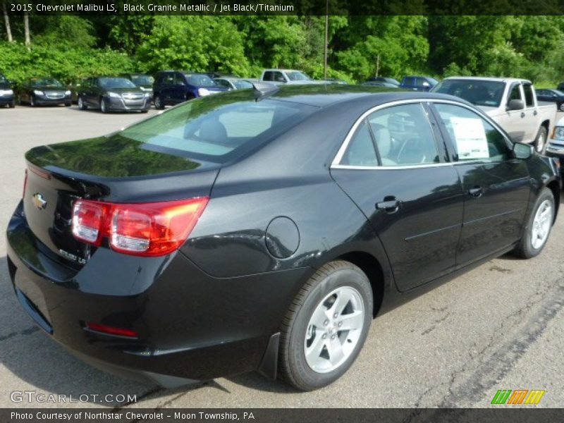 Black Granite Metallic / Jet Black/Titanium 2015 Chevrolet Malibu LS