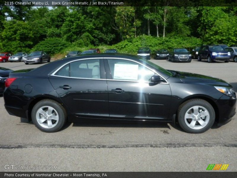 Black Granite Metallic / Jet Black/Titanium 2015 Chevrolet Malibu LS