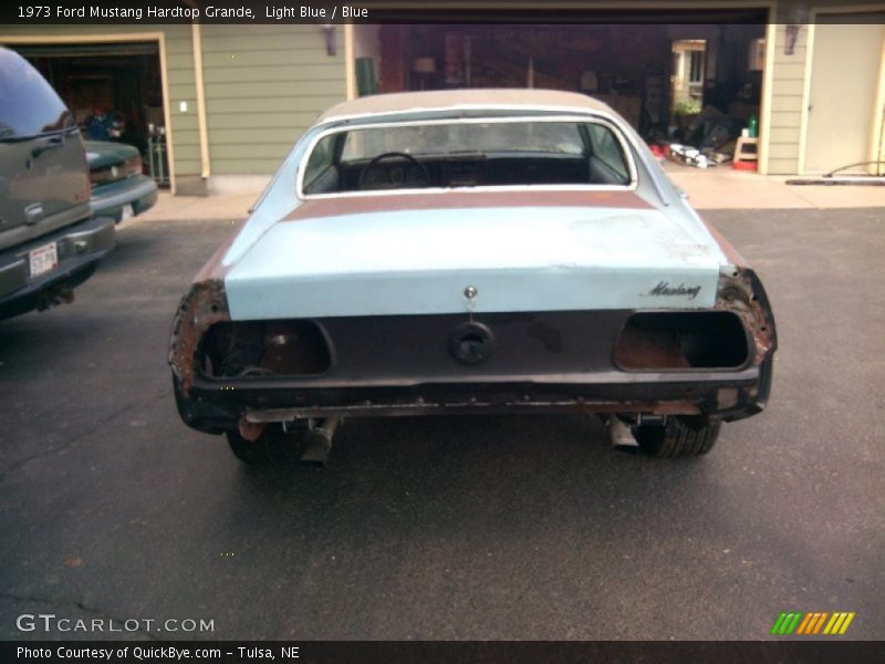 Light Blue / Blue 1973 Ford Mustang Hardtop Grande