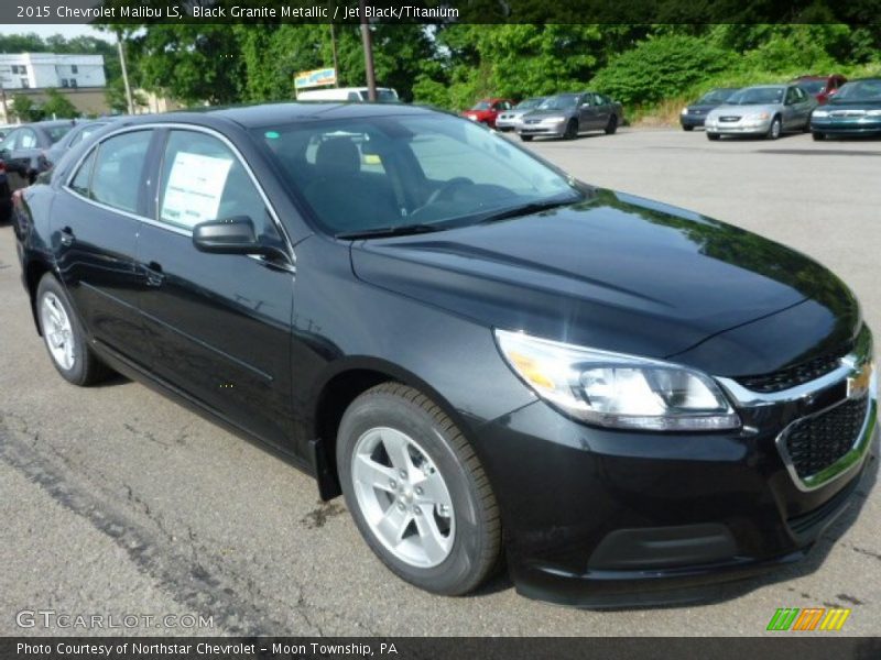 Black Granite Metallic / Jet Black/Titanium 2015 Chevrolet Malibu LS