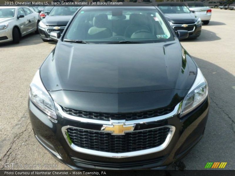 Black Granite Metallic / Jet Black/Titanium 2015 Chevrolet Malibu LS