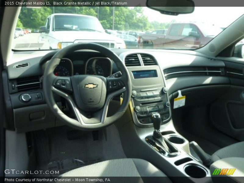 Black Granite Metallic / Jet Black/Titanium 2015 Chevrolet Malibu LS