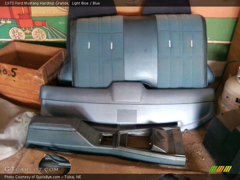 Light Blue / Blue 1973 Ford Mustang Hardtop Grande