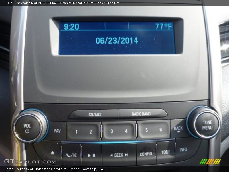 Black Granite Metallic / Jet Black/Titanium 2015 Chevrolet Malibu LS