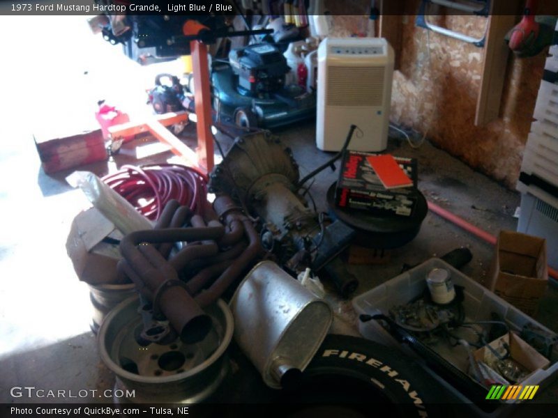 Light Blue / Blue 1973 Ford Mustang Hardtop Grande
