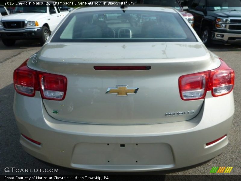 Champagne Silver Metallic / Jet Black/Titanium 2015 Chevrolet Malibu LS