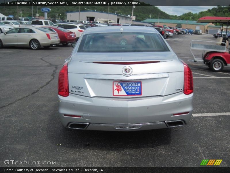 Radiant Silver Metallic / Jet Black/Jet Black 2014 Cadillac CTS Luxury Sedan AWD