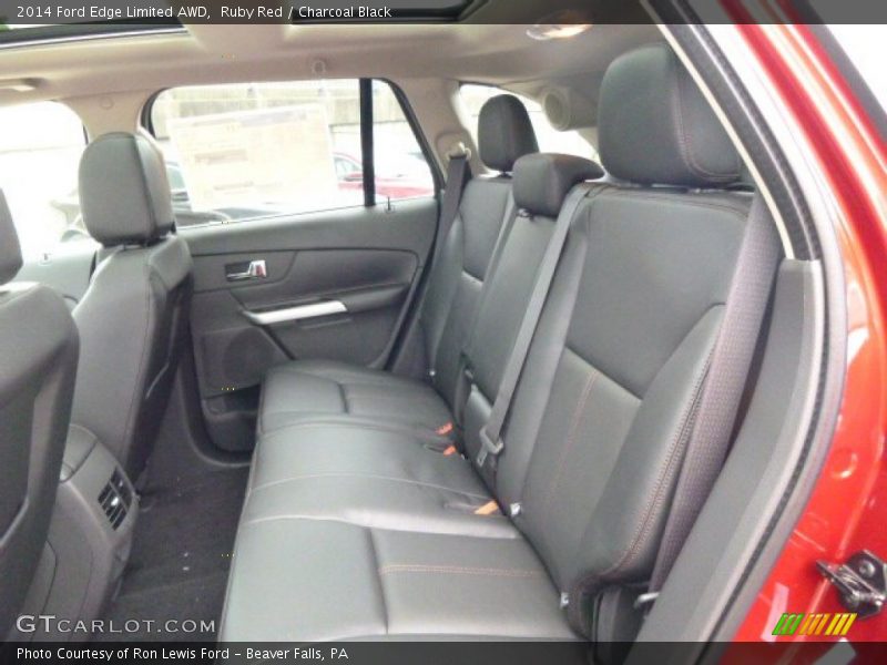 Ruby Red / Charcoal Black 2014 Ford Edge Limited AWD