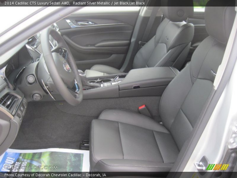Radiant Silver Metallic / Jet Black/Jet Black 2014 Cadillac CTS Luxury Sedan AWD