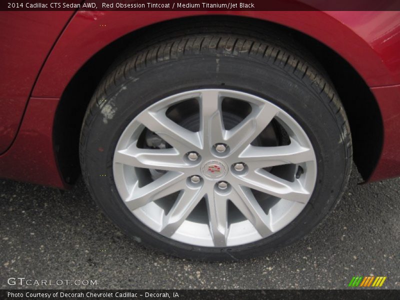 Red Obsession Tintcoat / Medium Titanium/Jet Black 2014 Cadillac CTS Sedan AWD