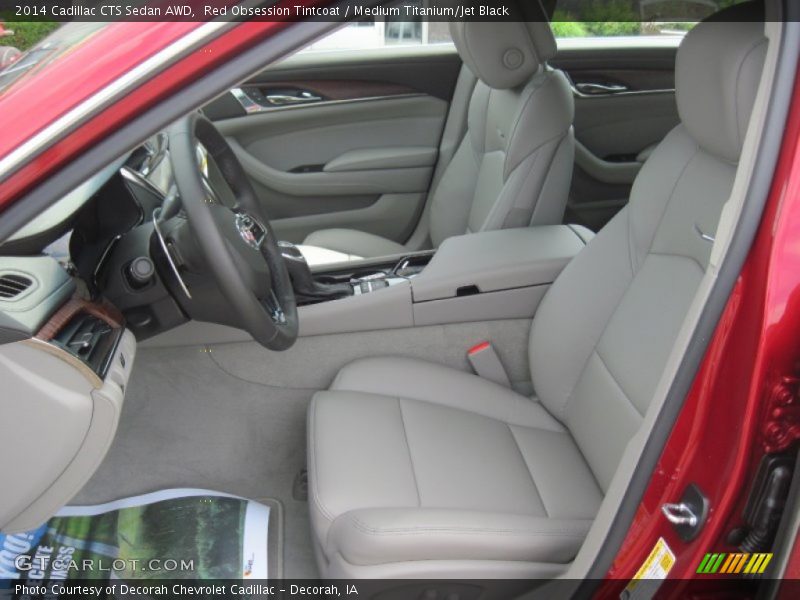 Red Obsession Tintcoat / Medium Titanium/Jet Black 2014 Cadillac CTS Sedan AWD
