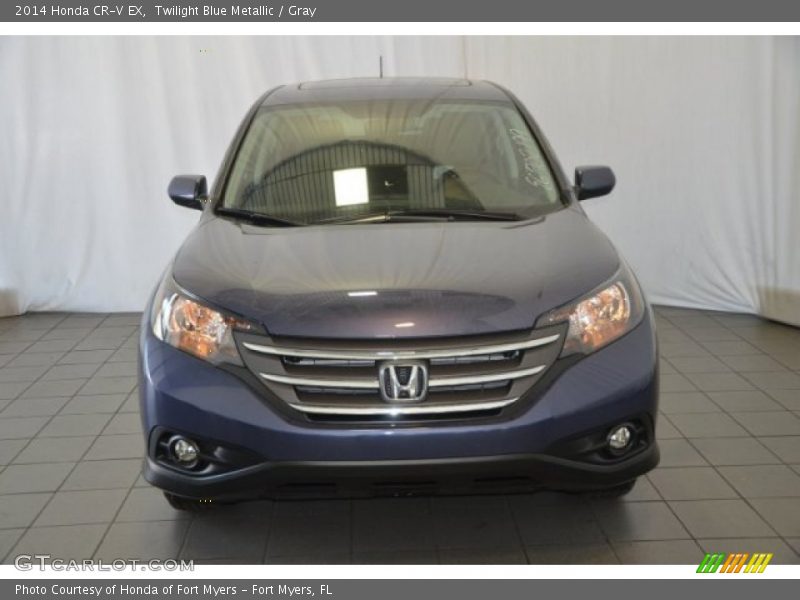 Twilight Blue Metallic / Gray 2014 Honda CR-V EX