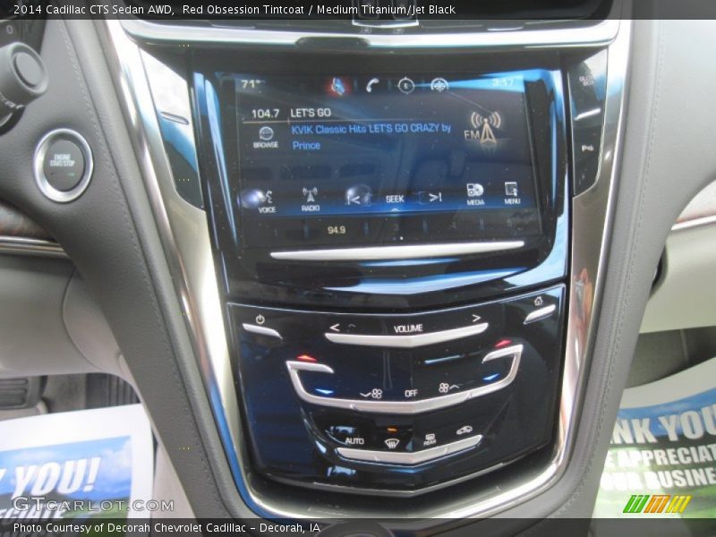 Red Obsession Tintcoat / Medium Titanium/Jet Black 2014 Cadillac CTS Sedan AWD
