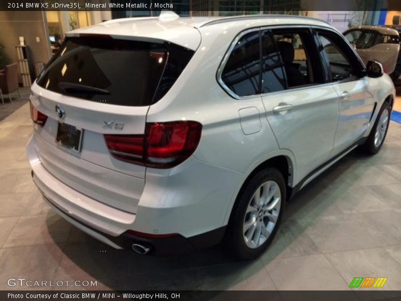Mineral White Metallic / Mocha 2014 BMW X5 xDrive35i