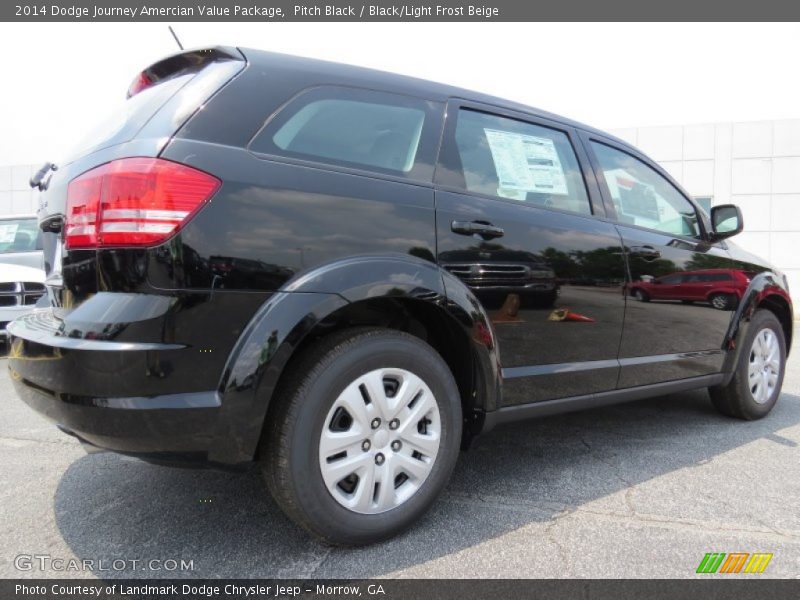 Pitch Black / Black/Light Frost Beige 2014 Dodge Journey Amercian Value Package