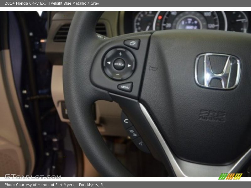 Twilight Blue Metallic / Gray 2014 Honda CR-V EX