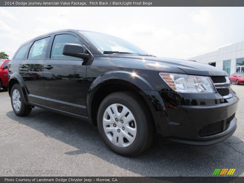 Pitch Black / Black/Light Frost Beige 2014 Dodge Journey Amercian Value Package