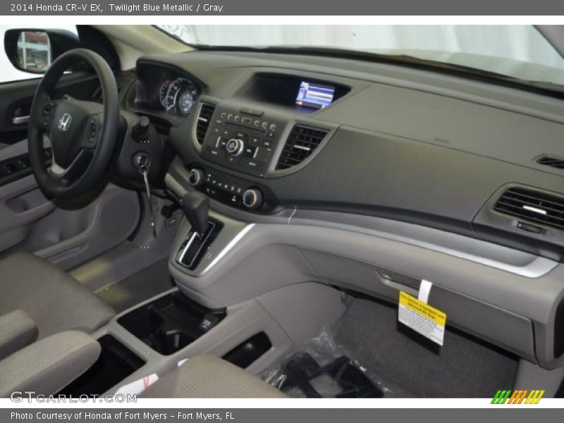 Twilight Blue Metallic / Gray 2014 Honda CR-V EX