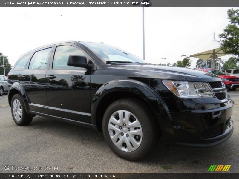 Pitch Black / Black/Light Frost Beige 2014 Dodge Journey Amercian Value Package