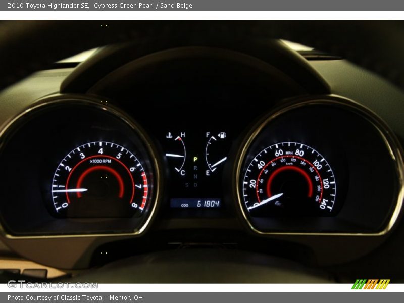  2010 Highlander SE SE Gauges