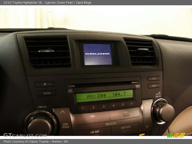 Controls of 2010 Highlander SE