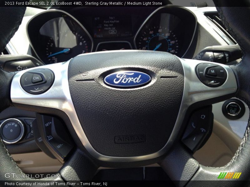 Sterling Gray Metallic / Medium Light Stone 2013 Ford Escape SEL 2.0L EcoBoost 4WD