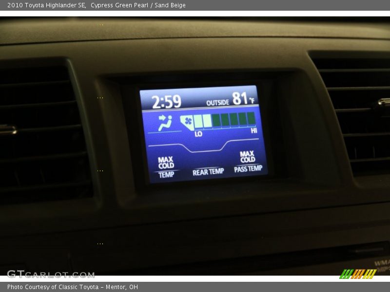 Cypress Green Pearl / Sand Beige 2010 Toyota Highlander SE