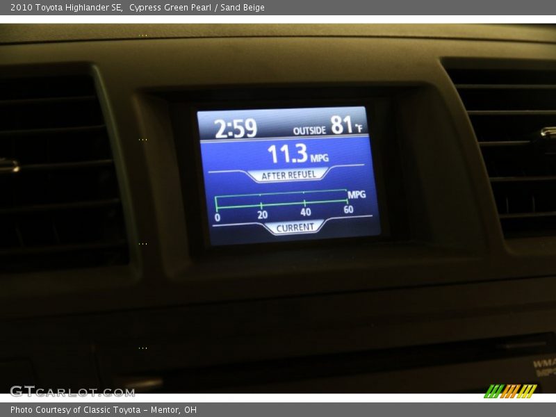 Cypress Green Pearl / Sand Beige 2010 Toyota Highlander SE