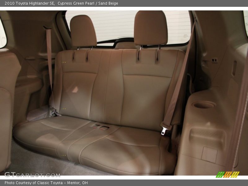 Rear Seat of 2010 Highlander SE