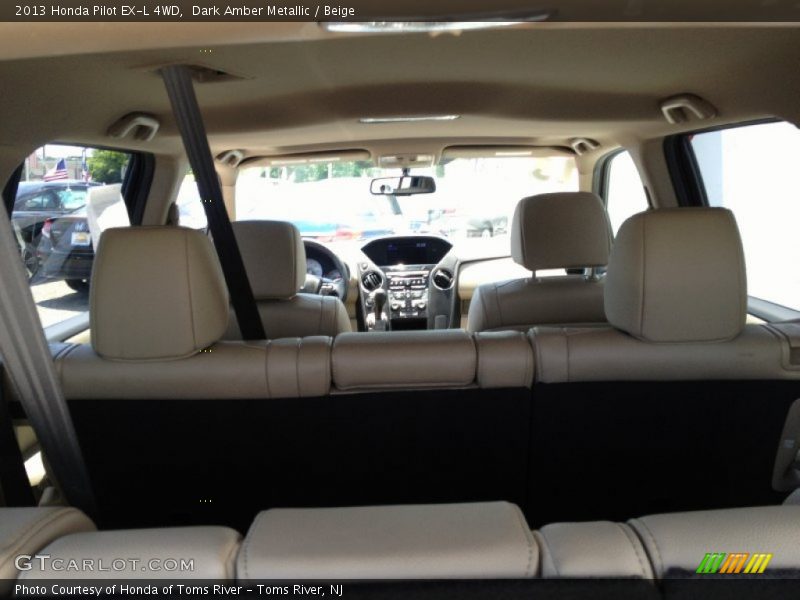 Dark Amber Metallic / Beige 2013 Honda Pilot EX-L 4WD