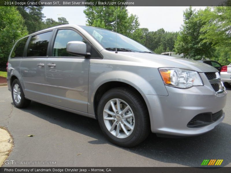Billet Silver Metallic / Black/Light Graystone 2014 Dodge Grand Caravan SXT
