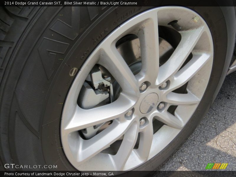 Billet Silver Metallic / Black/Light Graystone 2014 Dodge Grand Caravan SXT