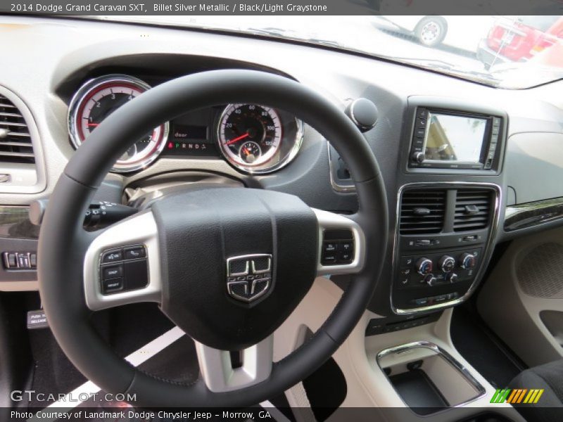 Billet Silver Metallic / Black/Light Graystone 2014 Dodge Grand Caravan SXT