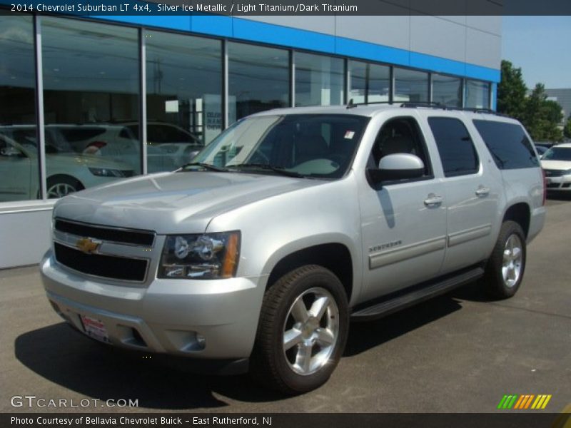 Silver Ice Metallic / Light Titanium/Dark Titanium 2014 Chevrolet Suburban LT 4x4