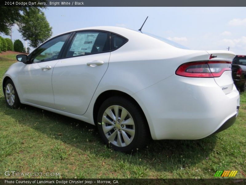 Bright White / Black 2014 Dodge Dart Aero