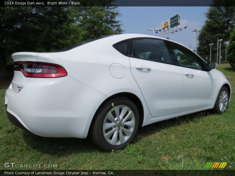 Bright White / Black 2014 Dodge Dart Aero