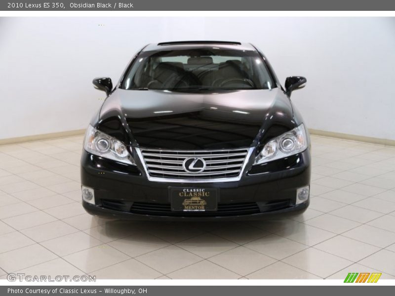 Obsidian Black / Black 2010 Lexus ES 350
