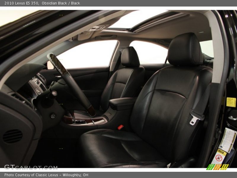 Obsidian Black / Black 2010 Lexus ES 350