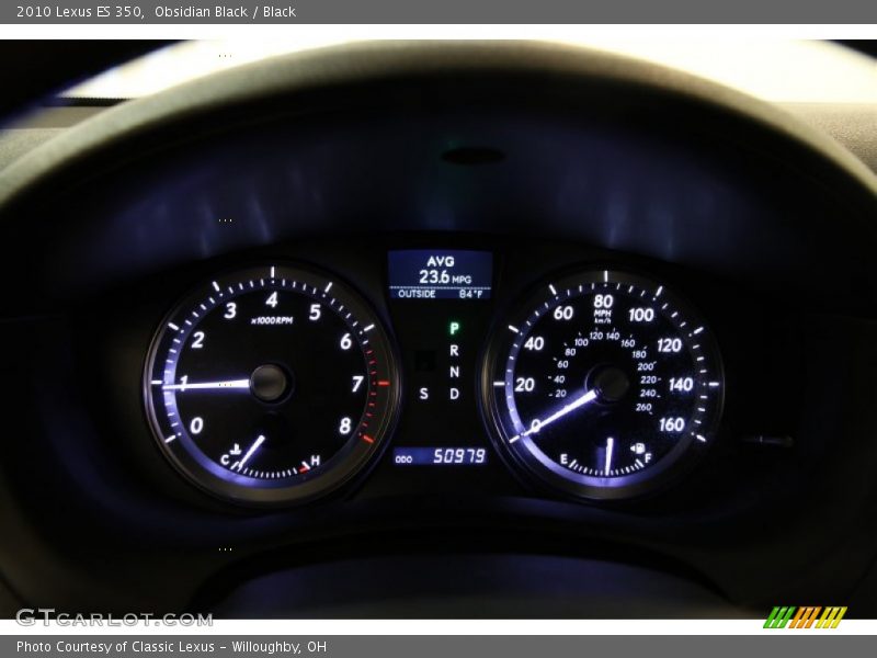 Obsidian Black / Black 2010 Lexus ES 350