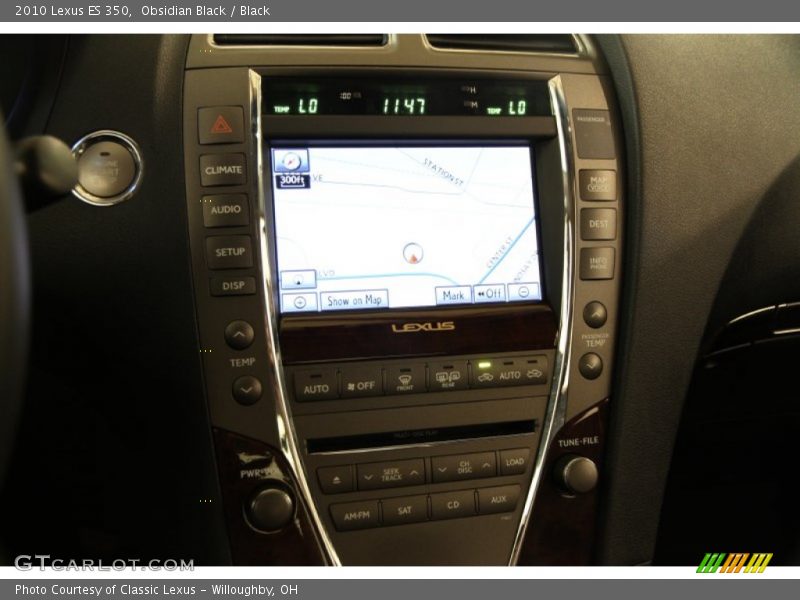 Obsidian Black / Black 2010 Lexus ES 350